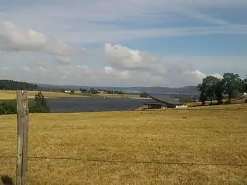 Lac de Naussac sur l'Allier.