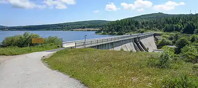 Le barrage du Saut de Vézoles.