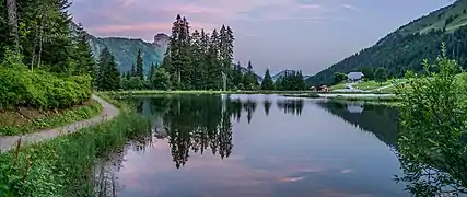 Le lac des mines d'or.