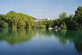 Le lac de la Tête d'or.