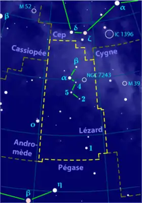 Image illustrative de l'article Lézard (constellation)