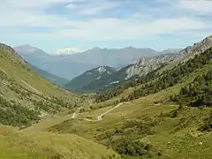 Le haut de la vallée des Villards, vue depuis le col du Glandon.