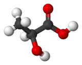 structure tri-dimensionnelle de de l'acide lactique