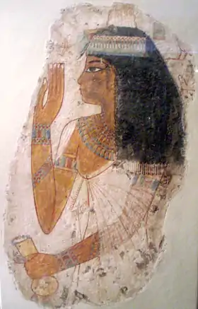 Peinture de la tombe de dame Tjepu, 1390-1353 avant notre ère.