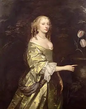 Lady Elizabeth Wilbraham, l'architecte possible de Weston, par Sir Peter Lely, l'un des portraits de la collection