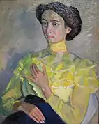 Femme en jaune, 1910