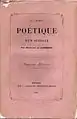 Page de garde d'un feuillet qu'Hippolyte de Laforest vendait pour subvenir à ses besoins.