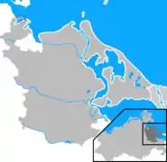 Situation de Riems en Mecklembourg-Poméranie-Occidentale, sur la Baltique