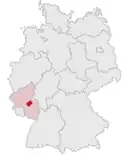 Drapeau de Arrondissement de Bad Kreuznach