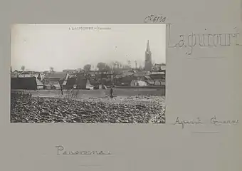 Carte postale du village avant 1914.