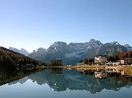 Le lac de Misurina.