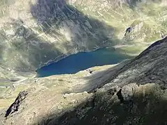 Le lac vu de Pizzo Recastello.