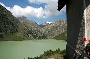 Lac de Barbellino du sommet de Pizzo Coca.