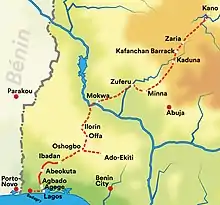 Bénin Benin Parakou Porto-Novo Lagos Ibadan