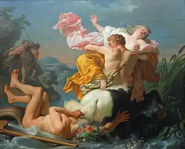 L'Enlèvement de Déjanire (1755), Paris, musée du Louvre.