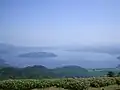 Le lac vu du col de Tsubetsu.