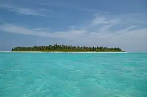 Atoll de l'archipel des Laquedives.