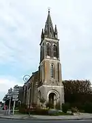 Le clocher de l'église Saint-Pierre-ès-Liens.
