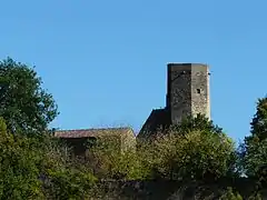 La tour du château de la Rue.