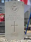 « Captain W.H. Walker, canadian infantry, Attd. Royal Flying Corps, 18th August 1917, Age 24 »