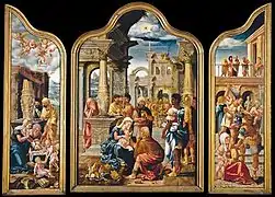 Triptyque Naissance du Christ (ca 1533)