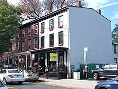 Des maisons du district historique de Lambertville.