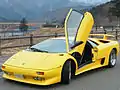 Autre exemple de « ciseaux » sur une Lamborghini Diablo.