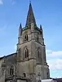 Le clocher de l'église Saint-Martin (janv. 2010)