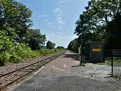 La voie en direction de Bergerac.