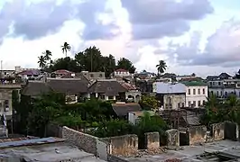 Vue des toits de Lamu (Kenya)