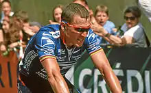 Lance Armstrong, coureur cycliste américain.