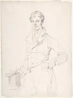 Jean-Auguste-Dominique Ingres, Lancelot-Théodore, comte Turpin de Crissé (vers 1818), New York, Metropolitan Museum of Art.