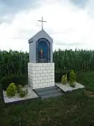 La chapelle dédiée à la Vierge, route de Saint-Valery.