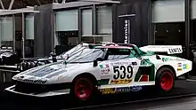 Photographie de la Lancia Stratos de Groupe 5