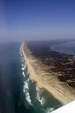 Côte océane du Cap-Ferret avec ses plages.