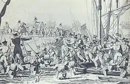 Johann Michael Voltz, Débarquement de l'Armée de libération au siège de Porto en 1832