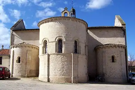 Le chevet de l'église.