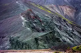 Canyon à Grænagil et la montagne Bláhnúkur.