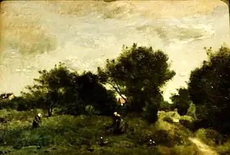 Paysage près d'un marais (1852), Lisbonne, musée Calouste-Gulbenkian.