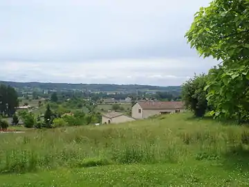 Douzillac, paysage (vue vers l'est).