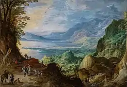 Paysage avec mer et montagnes, c. 1623, musée du Prado, Madrid