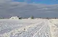 Le parc sous la neige - ancien bunker