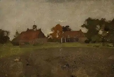 Willem Witsen, Paysage près de Diepenheim (Warmelo) (entre 1886 et 1887, coll. priv.).