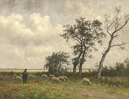 Paysage à Drenthe, huile sur toile, Rijksmuseum Amsterdam