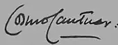 signature de Cosmo Lang