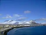 Photographie d'Akranes en Islande.