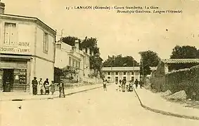 La gare au début du XXième siècle depuis les boulevards.