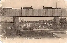 L'ancien pont ferroviaire.