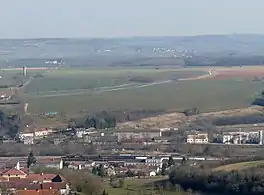 Vue sur la gare, depuis les hauteurs de la ville.