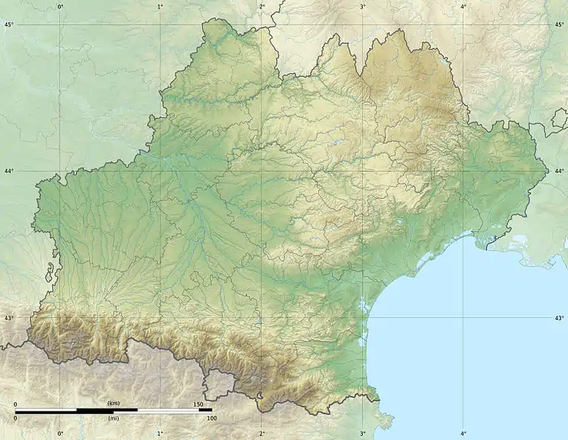 Voir sur la carte topographique d'Occitanie